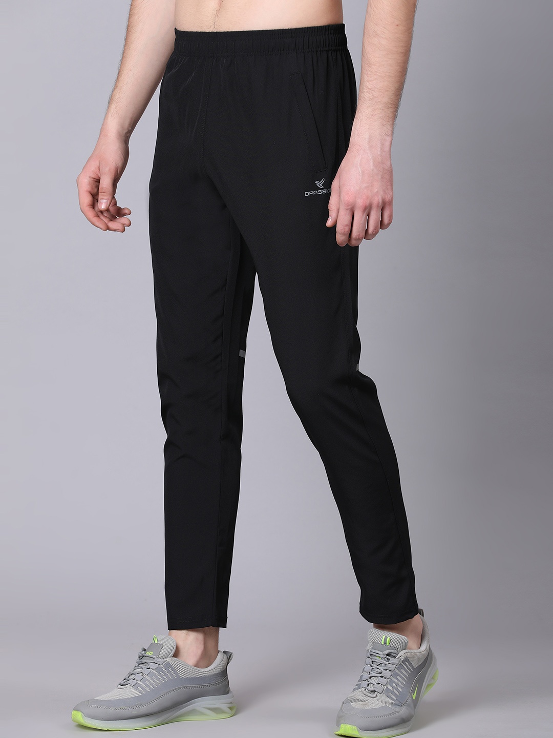 

Dpassion Men Regular Fit Track Pants, Black