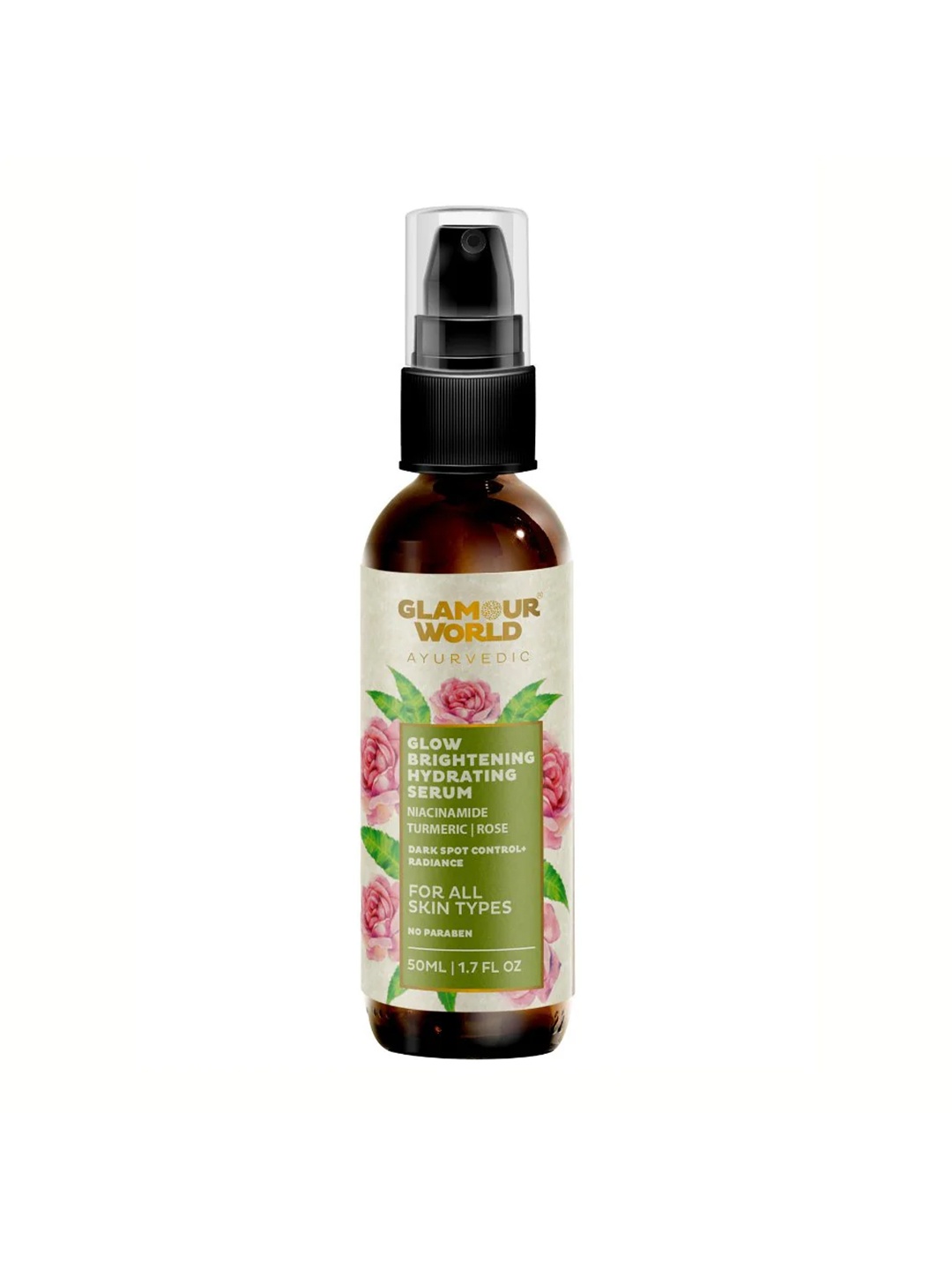 

Glamour World Ayurvedic Glow Brightening Hydrating Face Serum - 50ml, Pink