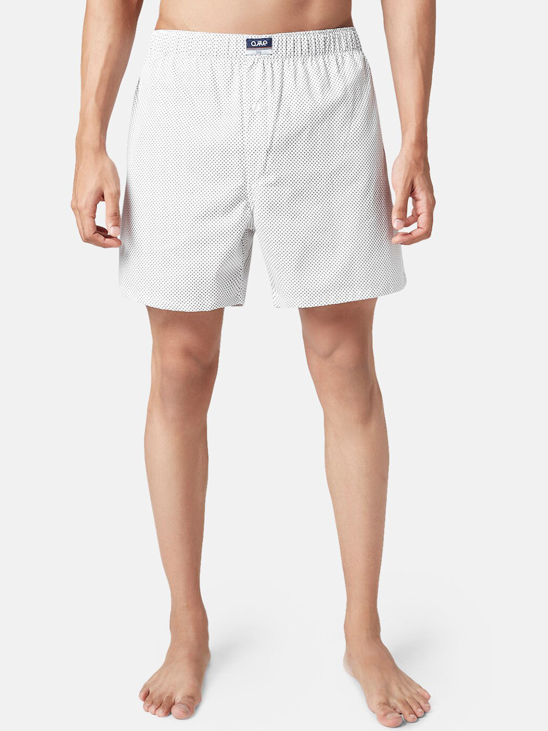 

Ajile by Pantaloons Geometric Printed Pure Cotton Boxers, White