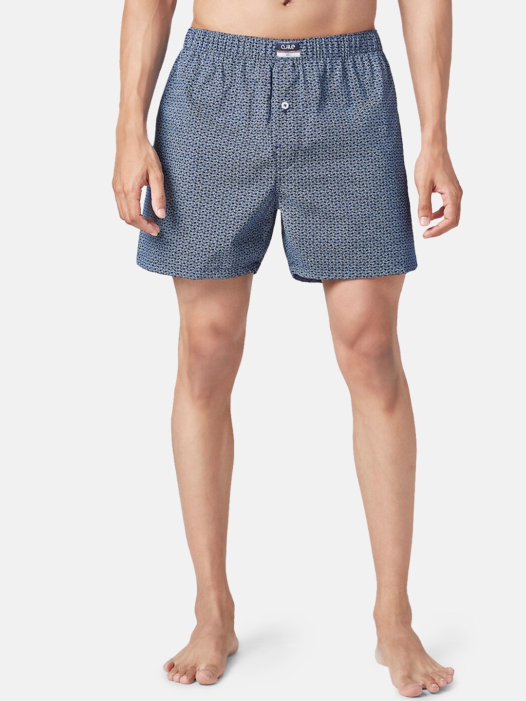

Ajile by Pantaloons Men Printed Pure Cotton Boxers 110133597NAVY, Navy blue