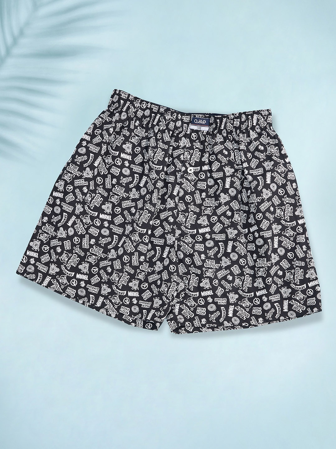 

Ajile by Pantaloons Men Printed Pure Cotton Boxers, Black