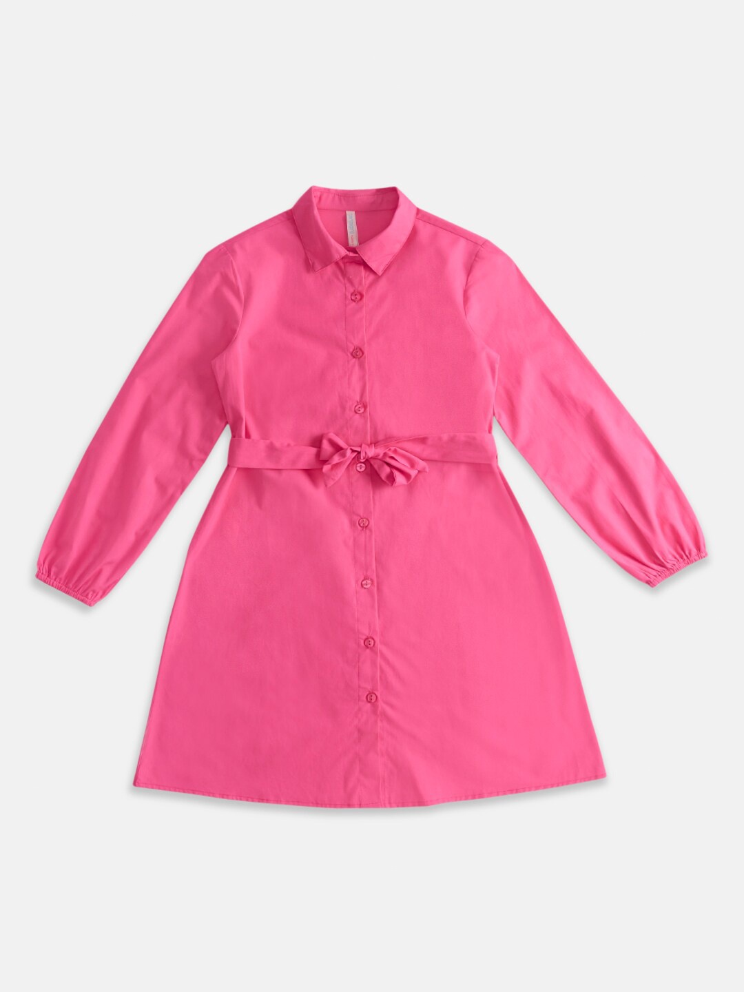 

Pantaloons Junior Girls Cotton Shirt Dress, Pink