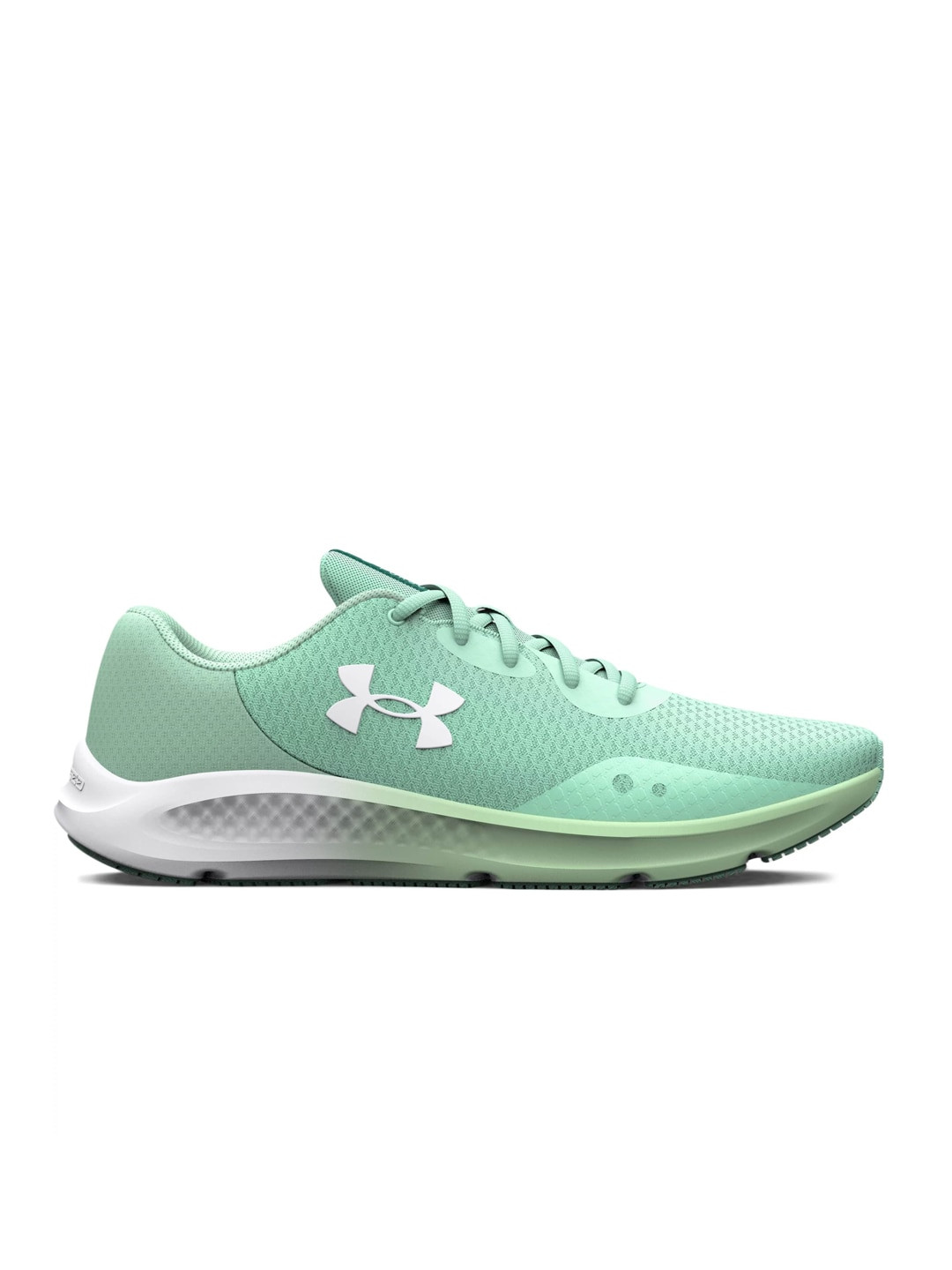 

UNDER ARMOUR Women Woven Design Charged Pursuit 3 Running Shoes, Sea green