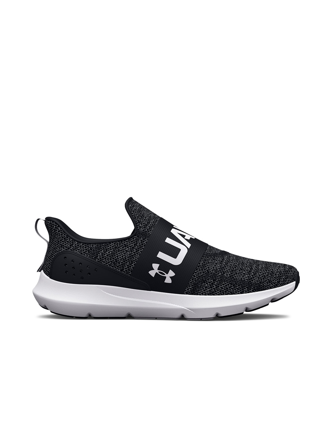 

UNDER ARMOUR Men Woven Design Surge 3 Slip Running Shoes, Black