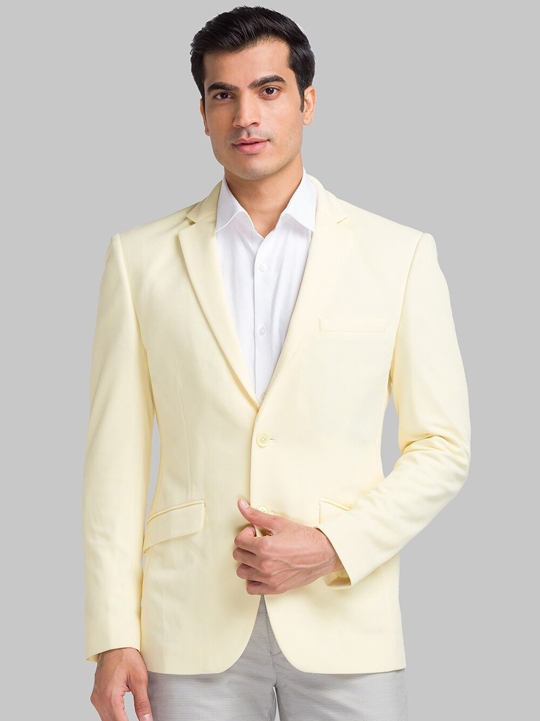 

Park Avenue Comfort-Fit Single-Breasted Blazer, Yellow