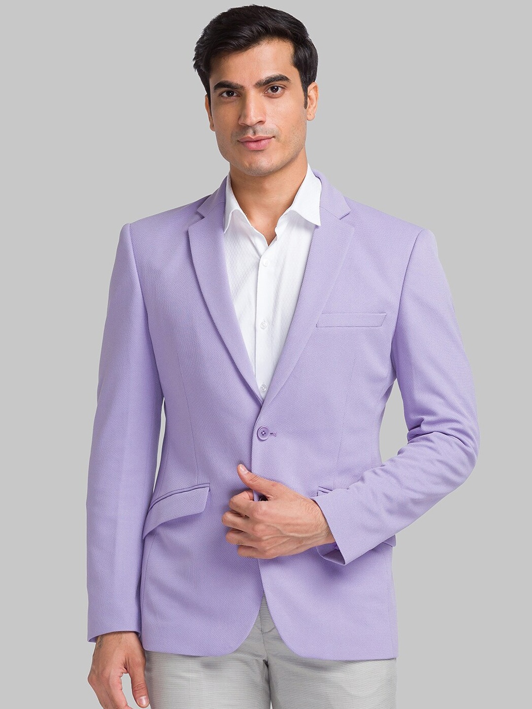 

Park Avenue Single-Breasted Comfort-Fit Formal Blazer, Lavender