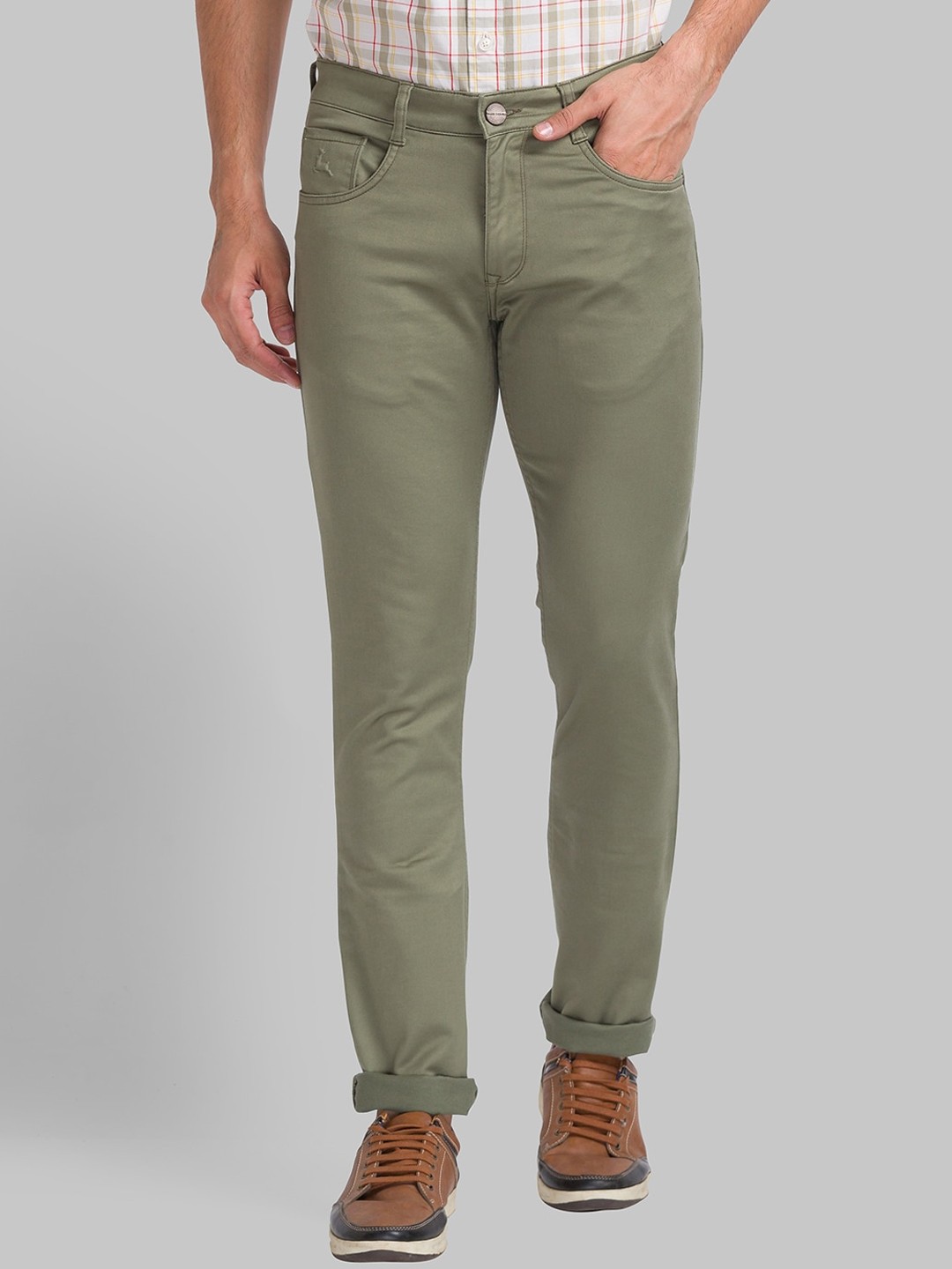 

Parx Men Slim Fit Mid-Rise Jeans, Green