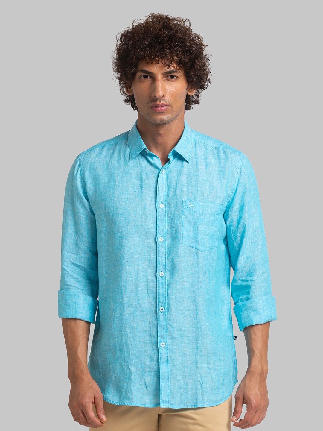 

Parx Slim Fit Opaque Casual Shirt, Blue