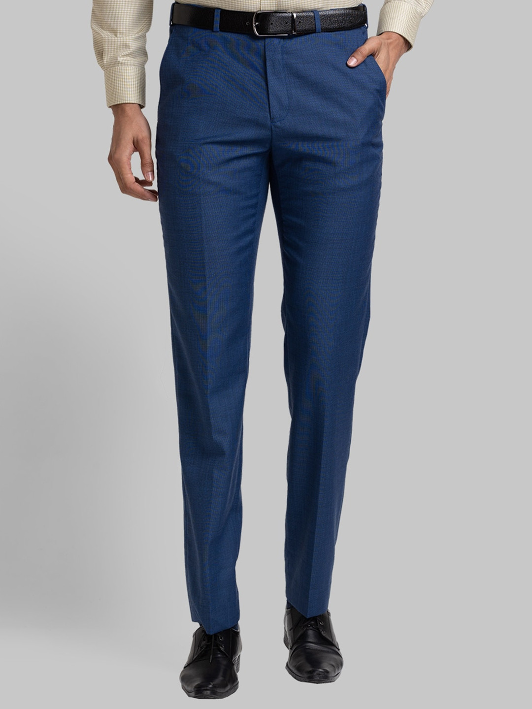 

Raymond Men Contemporary Fit Formal Trouser, Blue