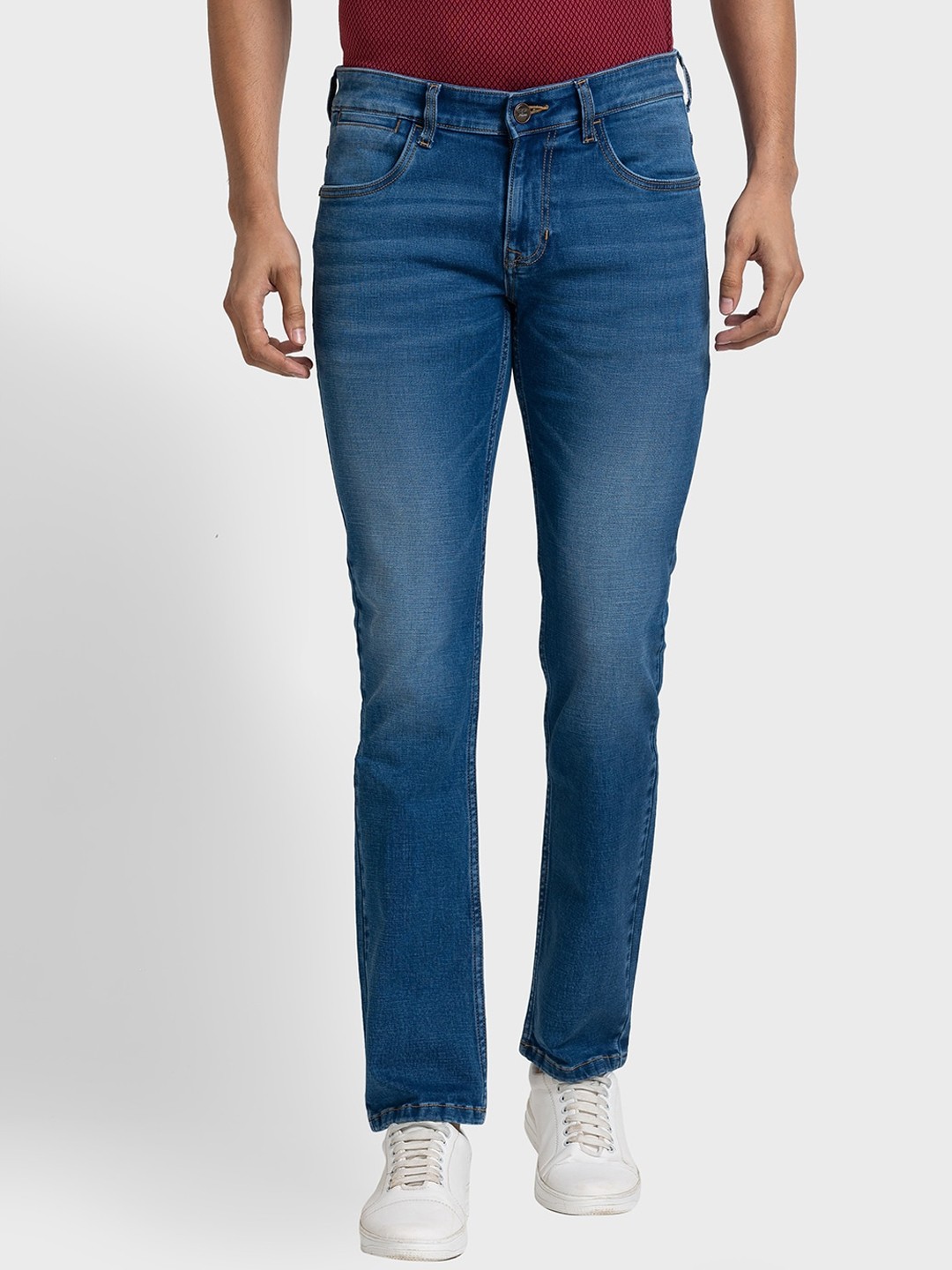

ColorPlus Men Tapered Fit Light Fade Jeans, Blue