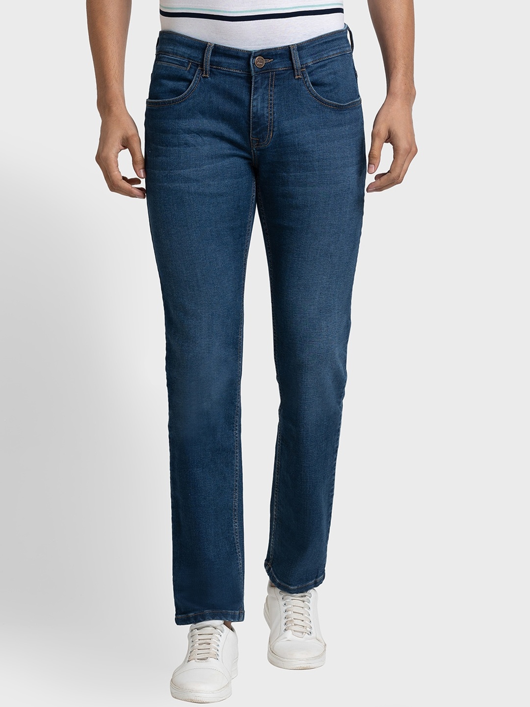 

ColorPlus Men Tapered Fit Light Fade Jeans, Blue