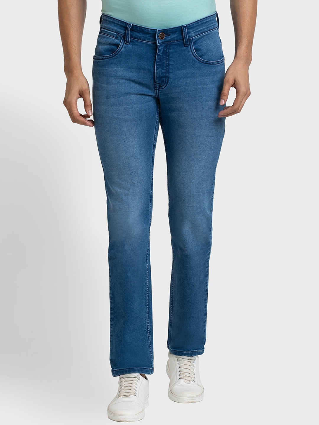 

ColorPlus Men Tapered Fit Light Fade Jeans, Blue