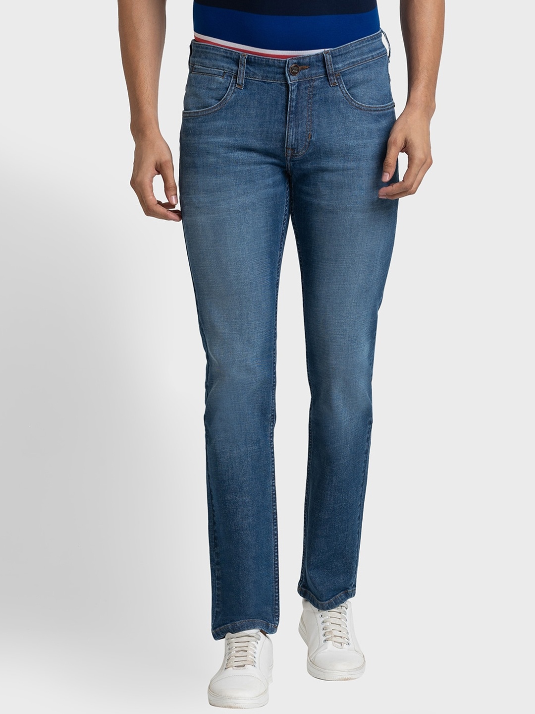 

ColorPlus Men Tapered Fit Light Fade Jeans, Blue