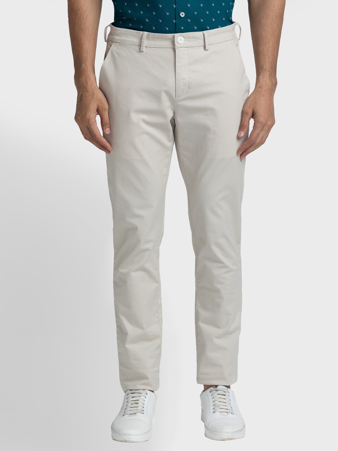 

ColorPlus Men Nuvo Fit Trousers, Off white