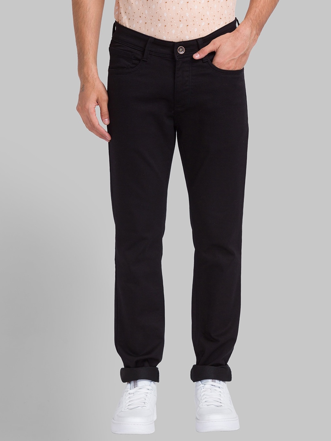

Park Avenue Men Regular Fit Mid-Rise Jeans, Black