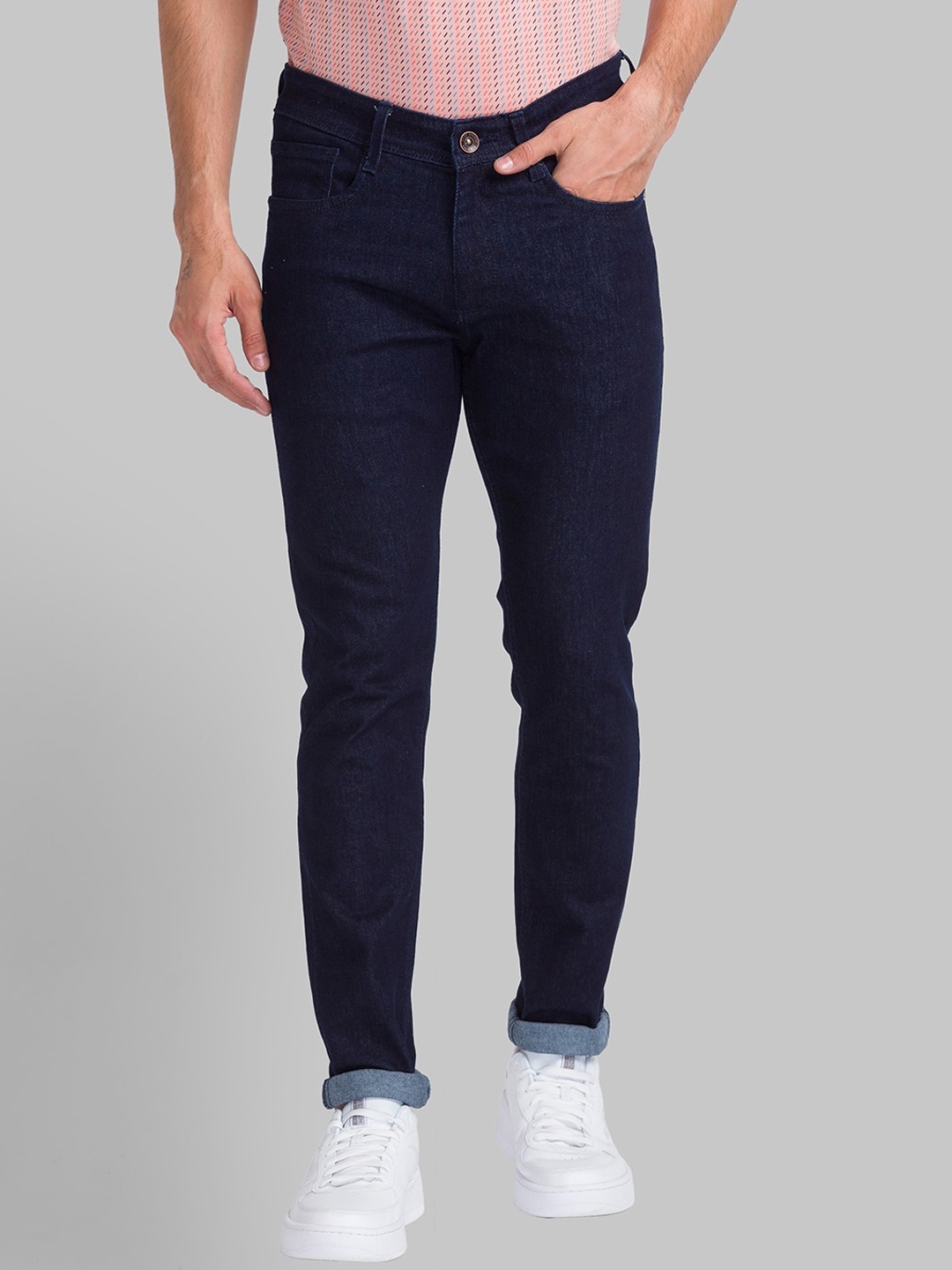 

Park Avenue Men Regular Fit Mid-Rise Jeans, Navy blue