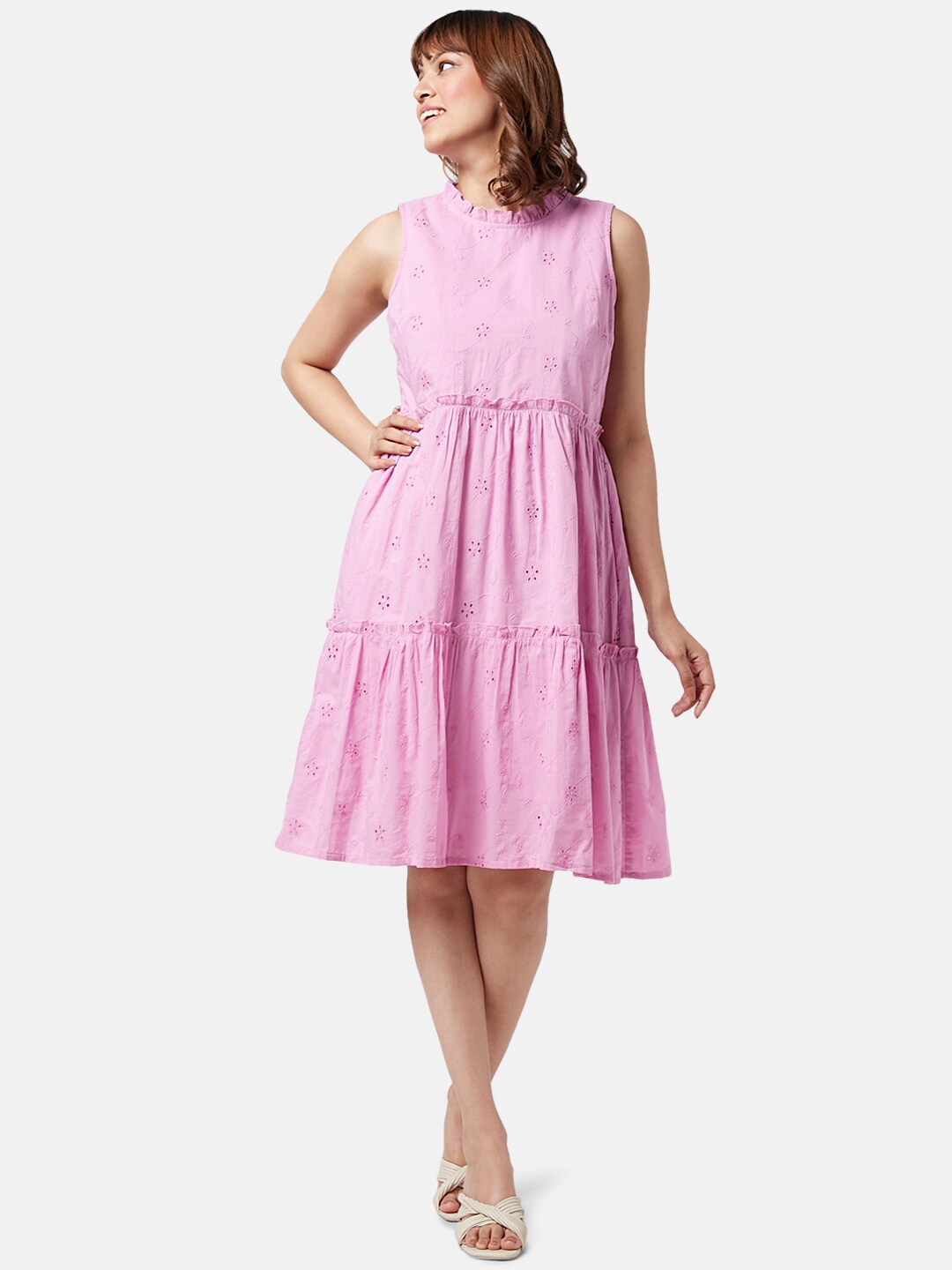 

YU by Pantaloons Fit & Flare Dress, Purple