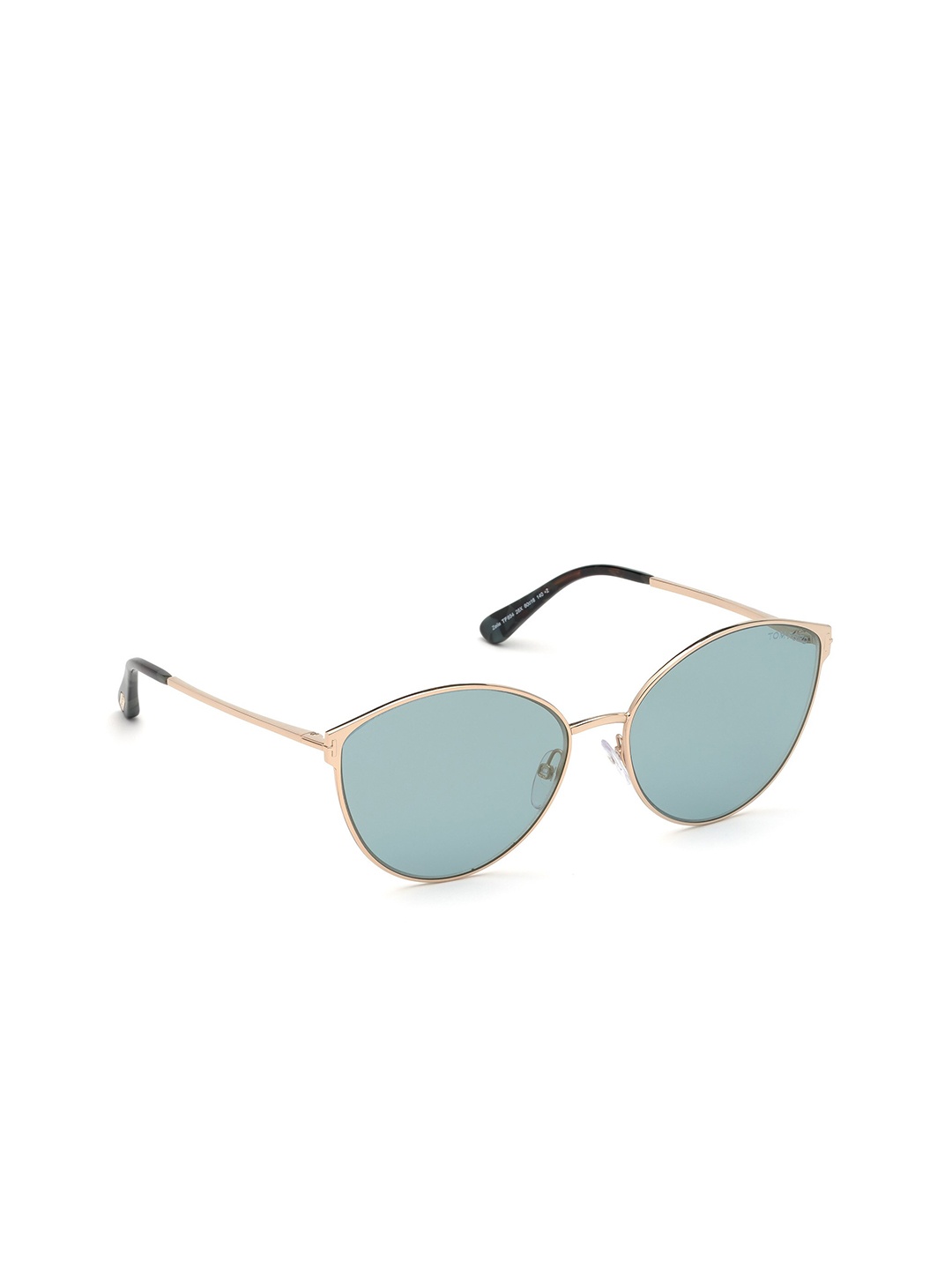 

Tom Ford Women Lens & Gold-Toned Square Sunglasses with UV Protected Lens FT0654_28X, Blue