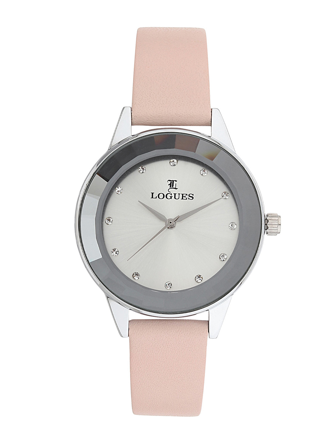 

LOGUES Women Leather Straps Analogue Watch L 5088 SL-09, Pink