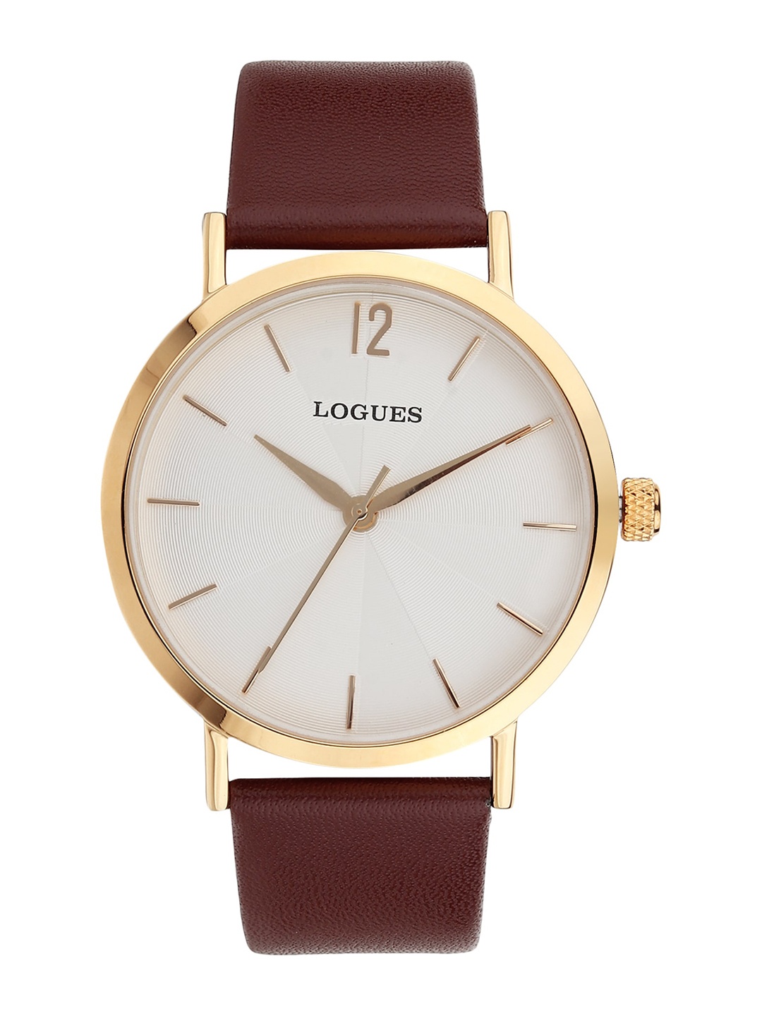 

LOGUES Men Leather Straps Analogue Watch G 4129 YL-02, Brown
