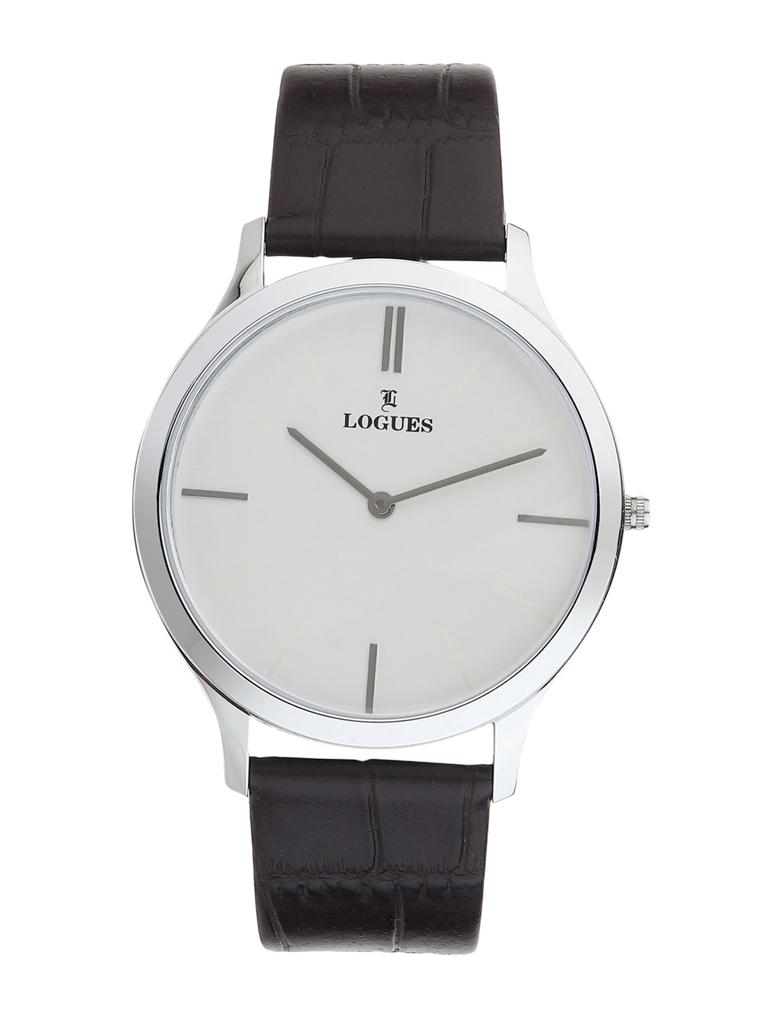 

LOGUES Men Dial & Leather Textured Straps Analogue Watch G 1476 SL-02, White