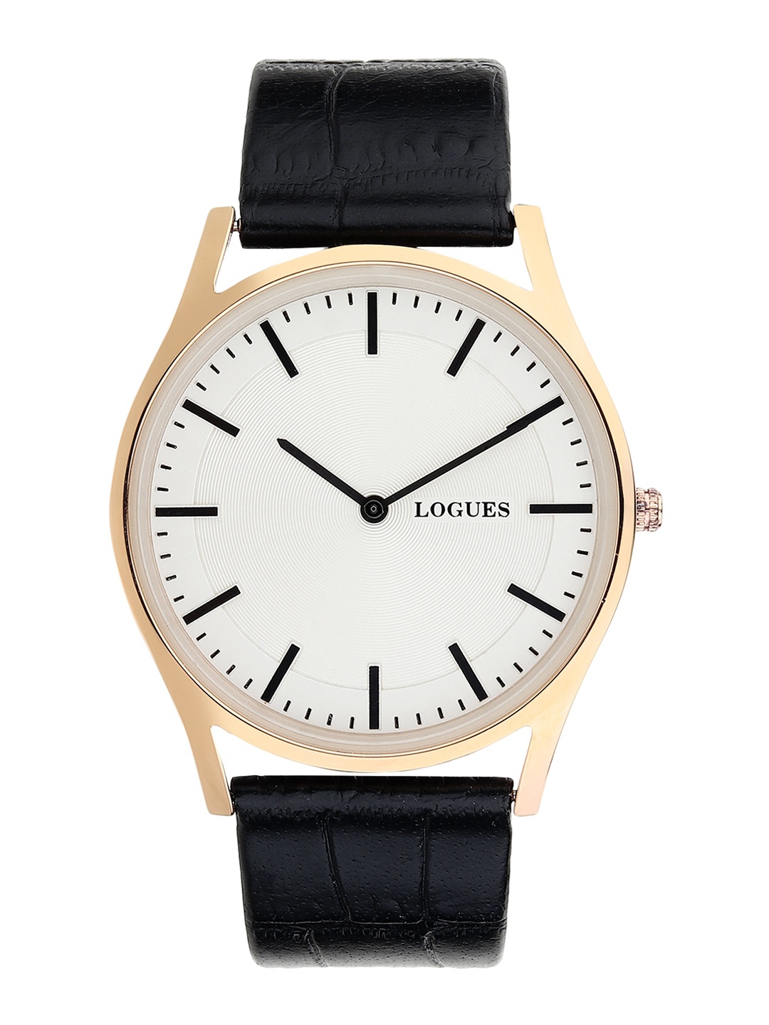 

LOGUES Men Dial & Leather Textured Straps Analogue Watch G 1494 WL-21, White