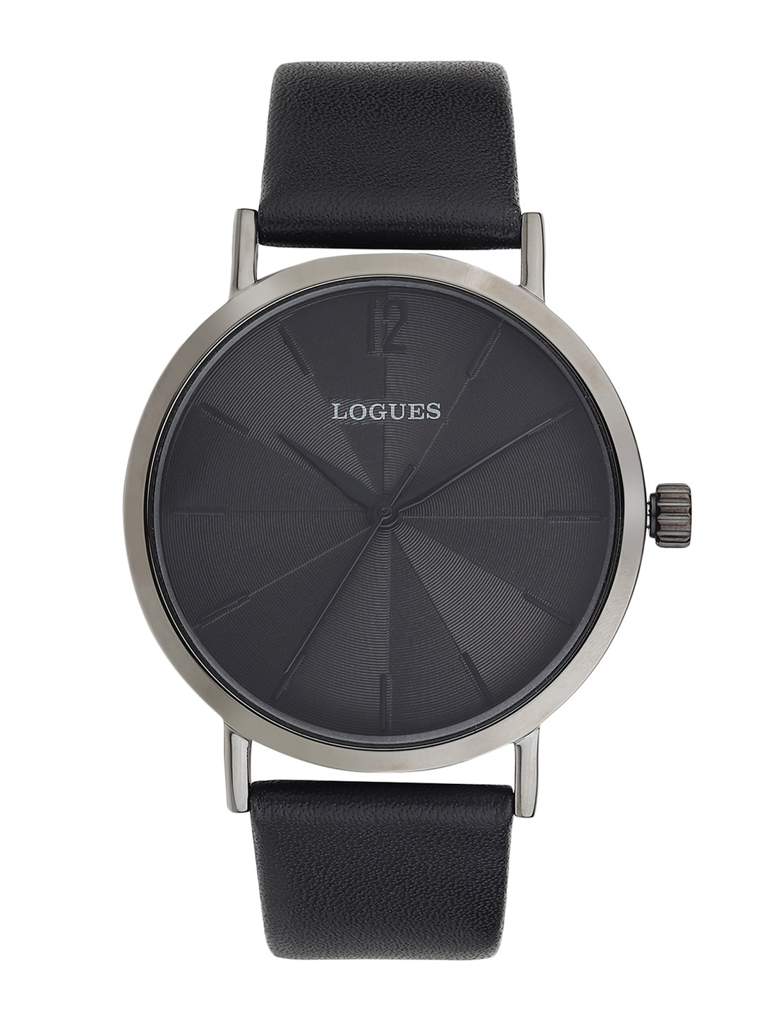 

LOGUES Men Leather Straps Analogue Watch G 4129 QL-27, Black