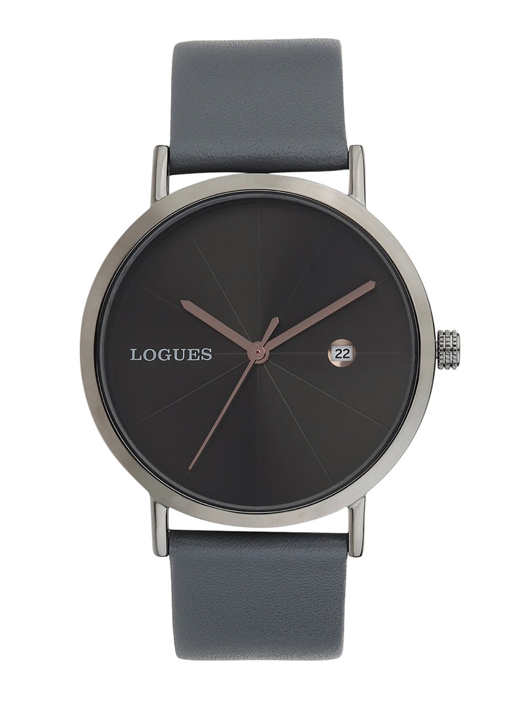 

LOGUES Men Dial & Leather Straps Analogue Watch G 4119 QLD-27, Black