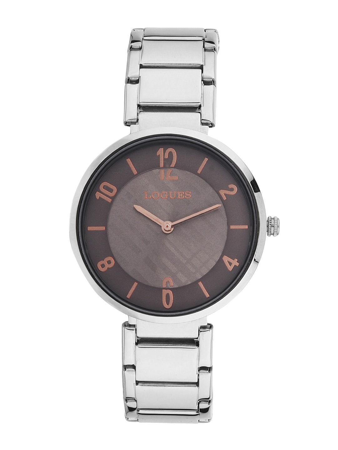 

LOGUES Women Printed Dial & Bracelet Style Straps Analogue Watch L 6133 SM-27, Silver
