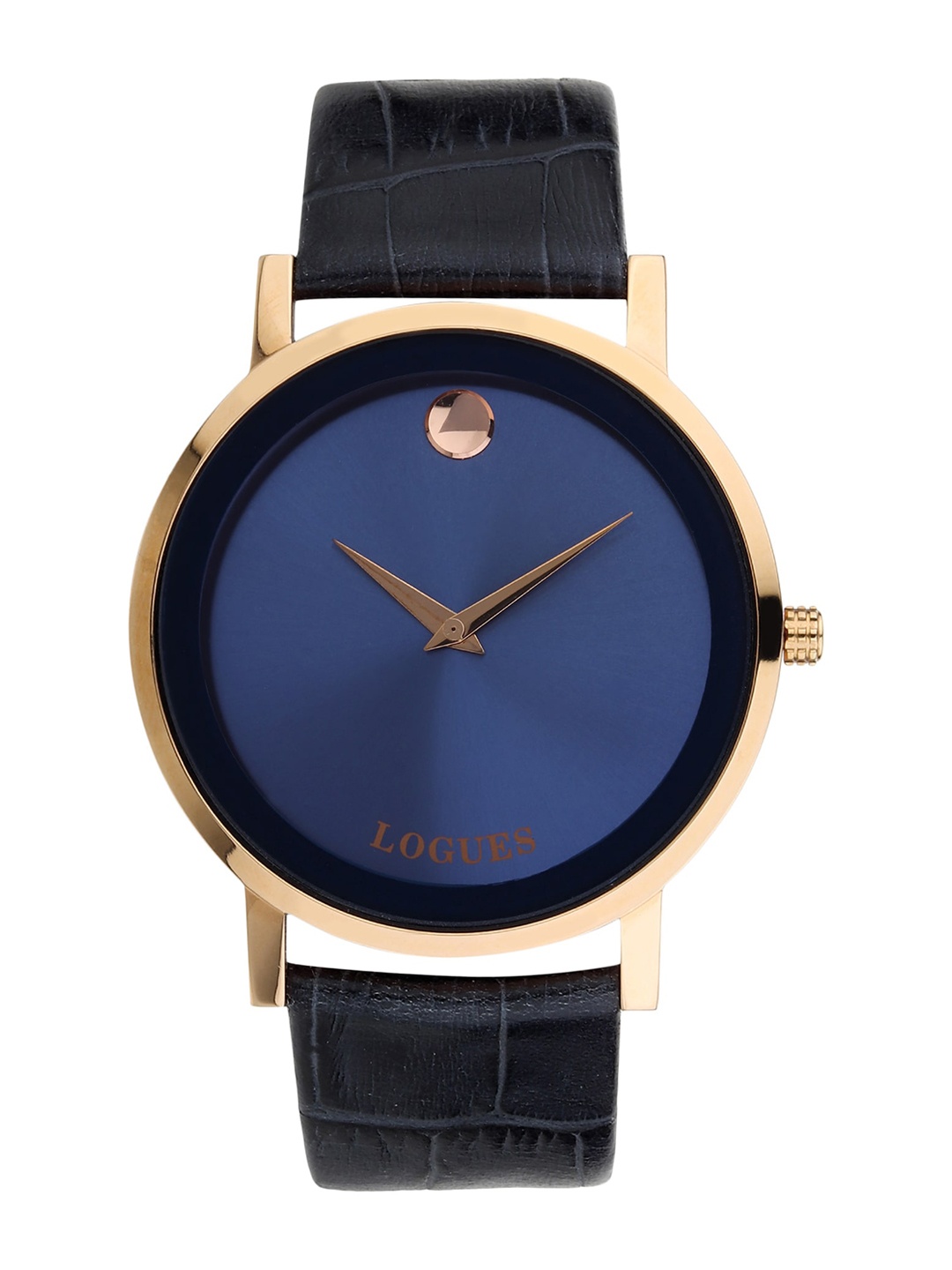 

LOGUES Men Leather Straps Analogue Watch G 1497 WL-04, Black