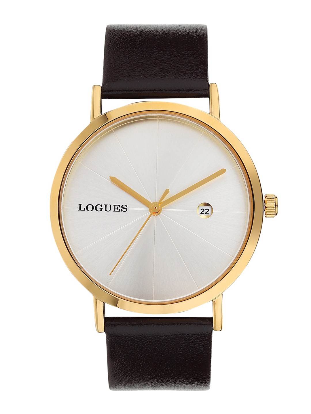 

LOGUES Men Leather Straps Analogue Watch G 4119 YLD-02, Black