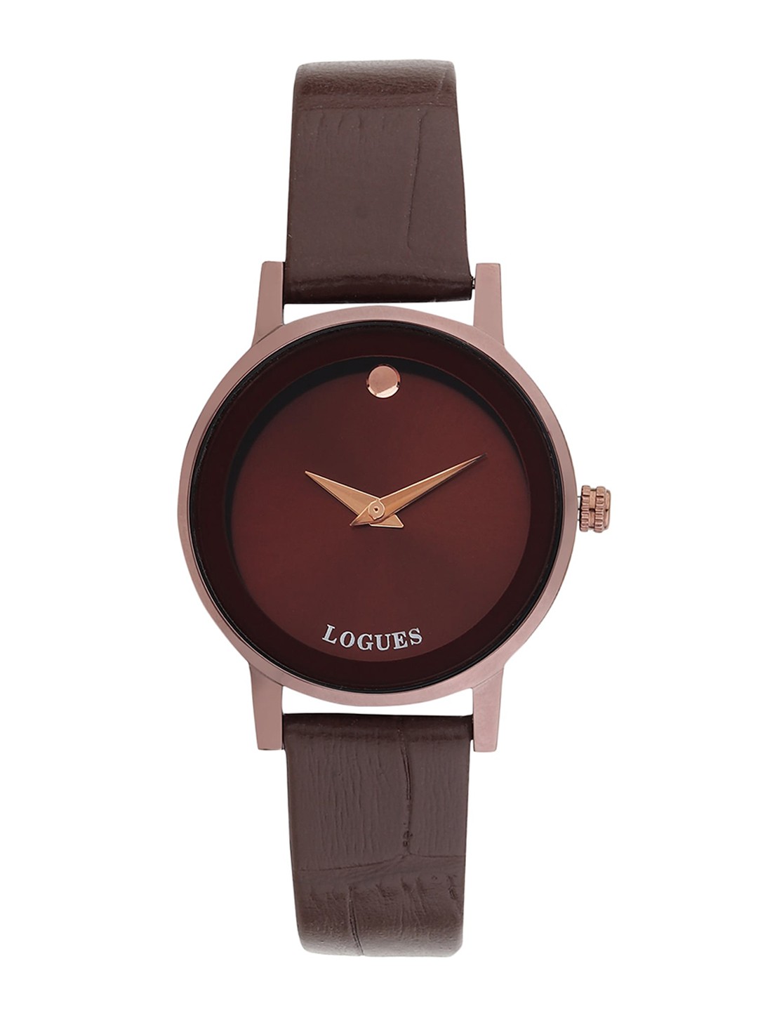 

LOGUES Women Dial & Leather Straps Analogue Watch L 1497 CL-05, Brown