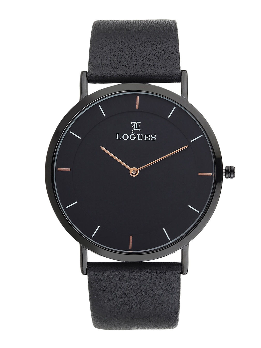 

LOGUES Men Printed Dial & Leather Straps Analogue Watch G 1467 NL-03, Black
