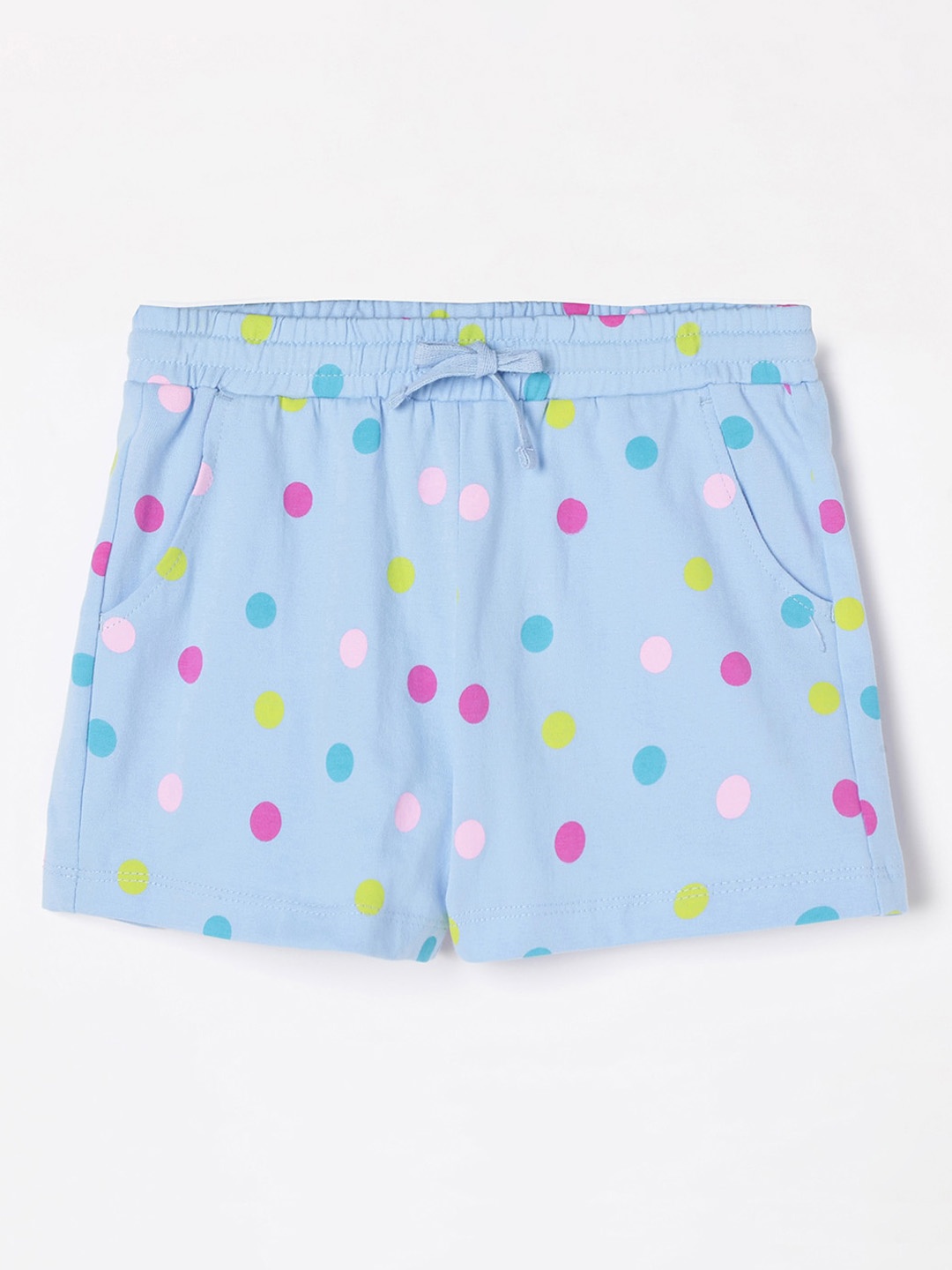 

Fame Forever by Lifestyle Girls Cotton Printed Mid-Rise Shorts, Blue