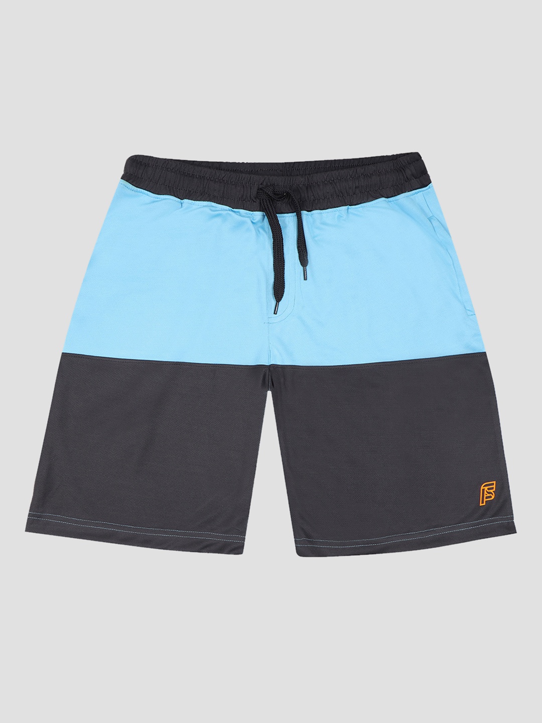 

F&S Boys Colourblocked Loose Fit High-Rise Rapid Dry Sports Shorts, Blue
