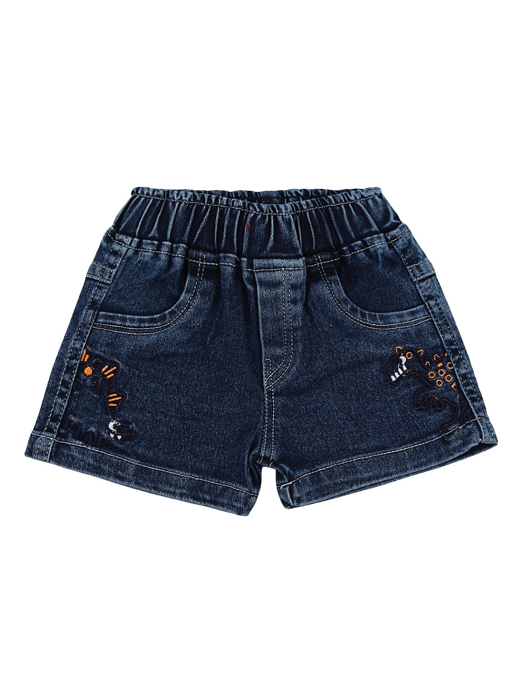 

V-Mart Infants Kids Washed Cotton Denim Shorts, Navy blue