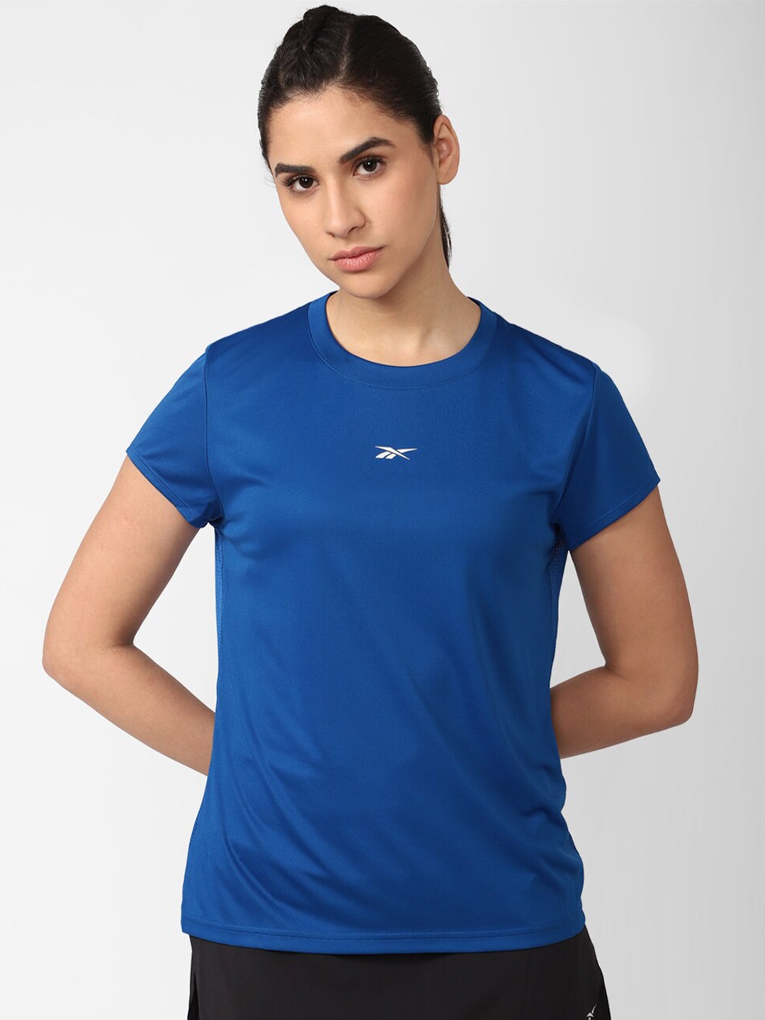 

Reebok Women WOR Commercial Poly T-Shirt, Blue