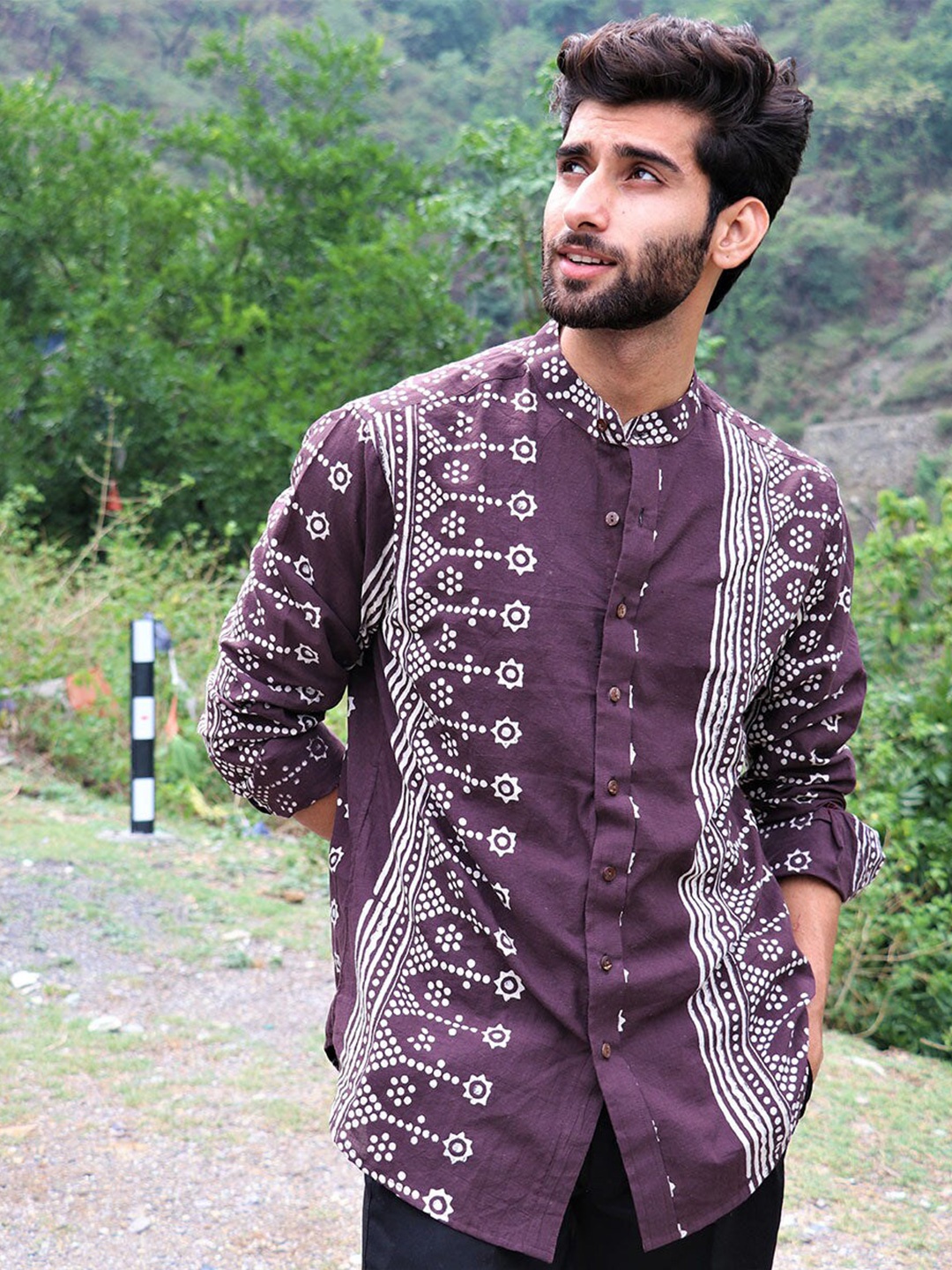

Chidiyaa Standard Floral Printed Cotton Casual Shirt, Brown