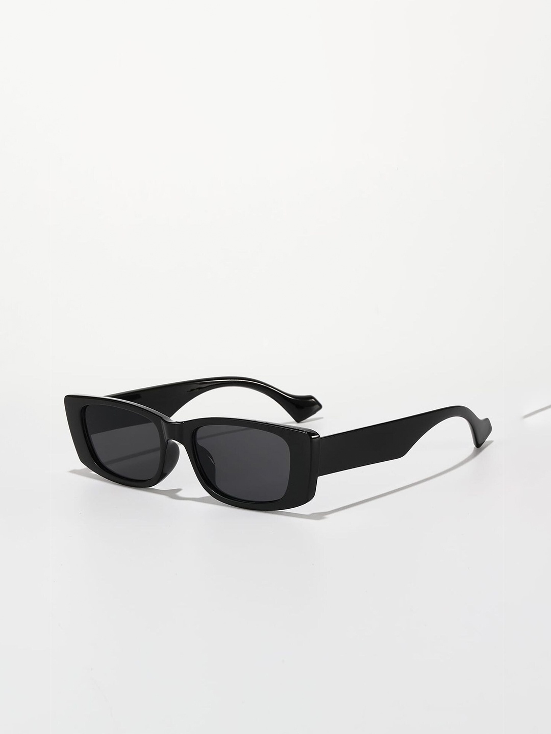 

AAHWAN Full Rim Rectangle Sunglasses SG-01, Black