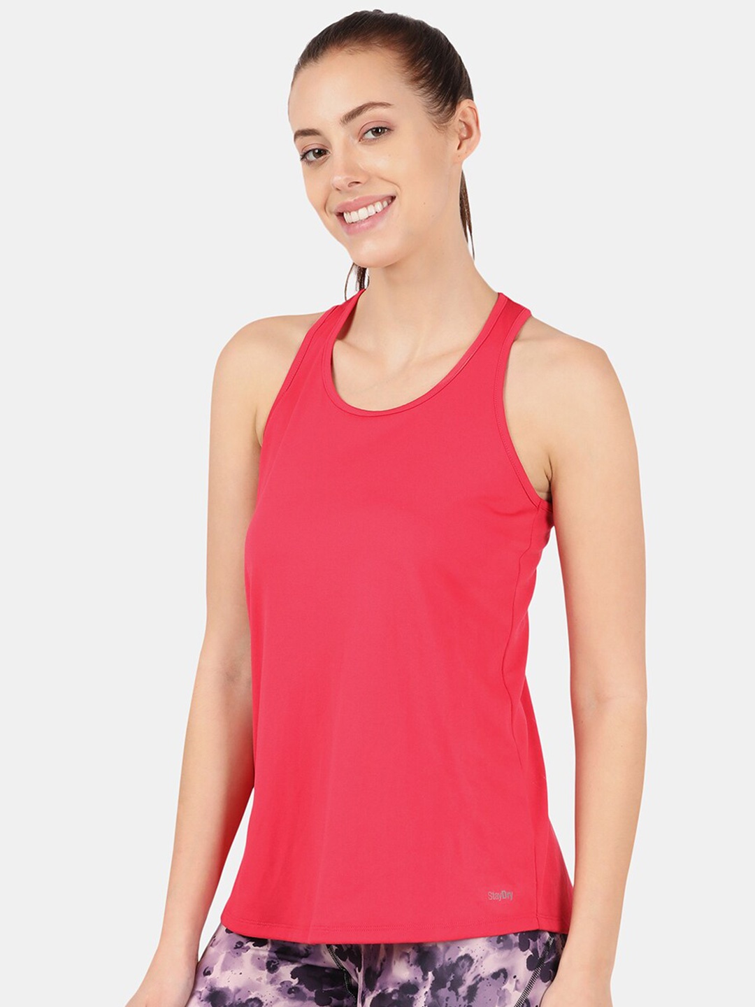 

Jockey Round Neck Tank Top, Pink