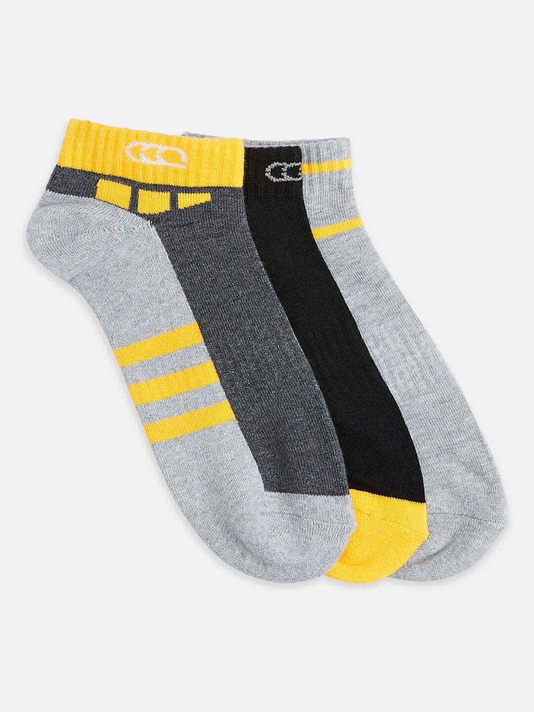 

Ajile by Pantaloons Men Pack Of 3 Patterned Ankle-Length Socks, Yellow