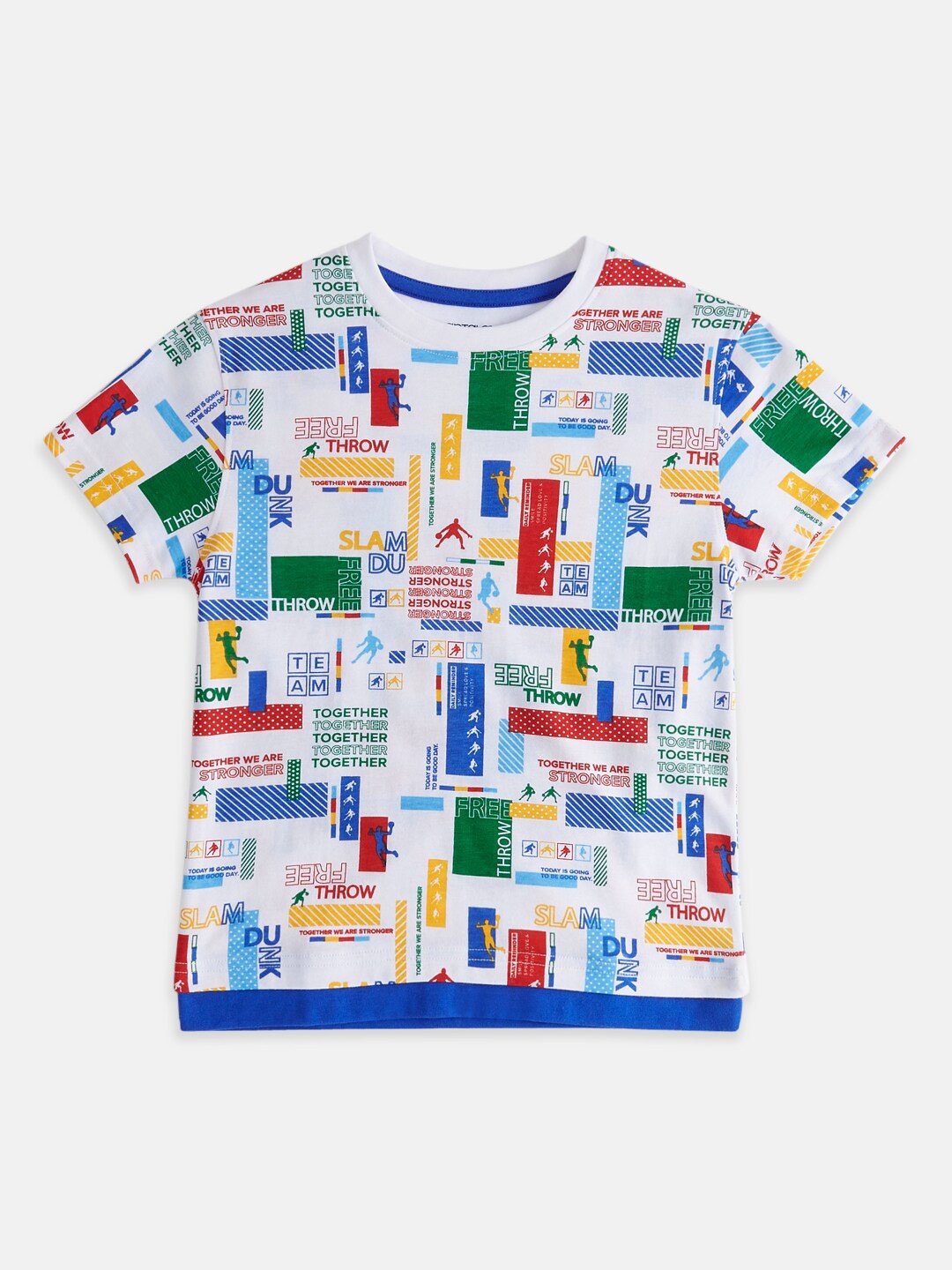 

Pantaloons Junior Boys Graphic Printed Cotton T-shirt, White