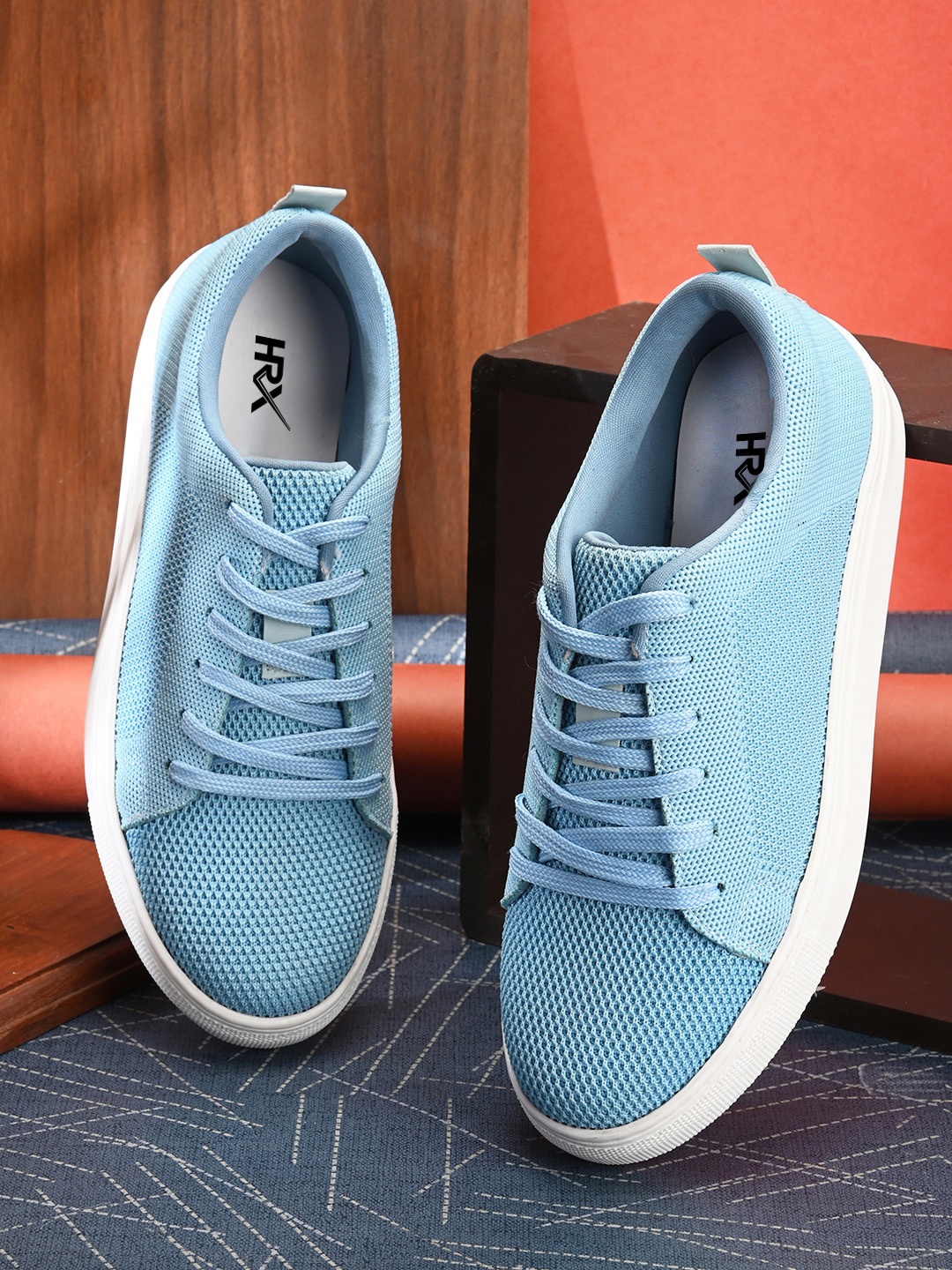 

HRX by Hrithik Roshan Women Woven Design Lightweight Sneakers, Blue