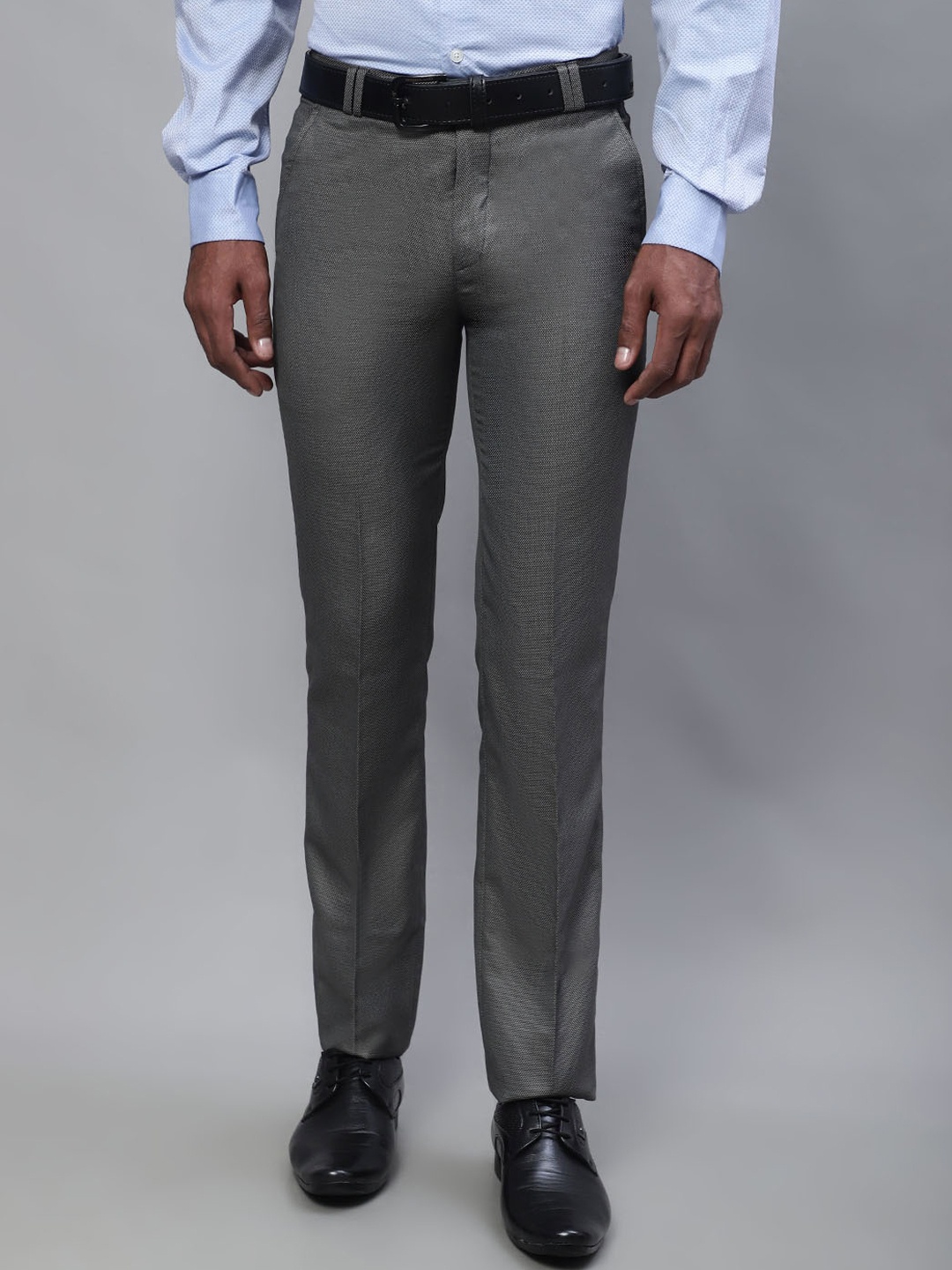 

Cantabil Men Mid-Rise Trousers, Beige