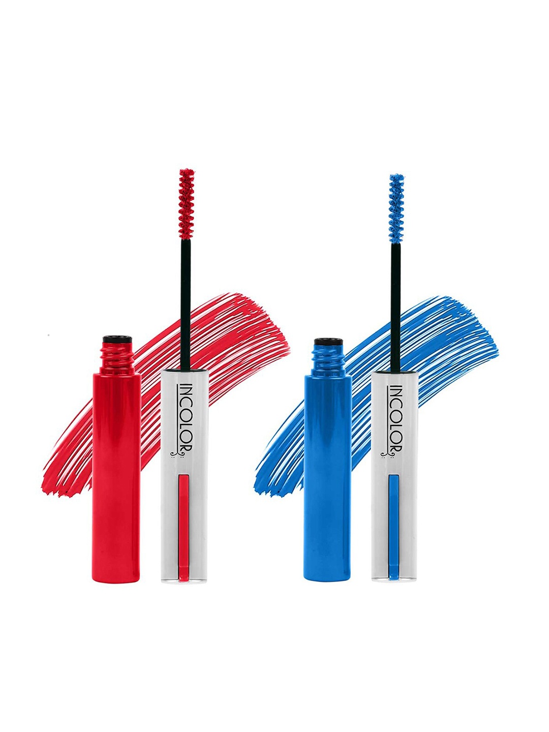 

INCOLOR Set Of 2 Light Weight Color Mascara 6ml Each - Imperial Red 05 & Blueberry Pop 03
