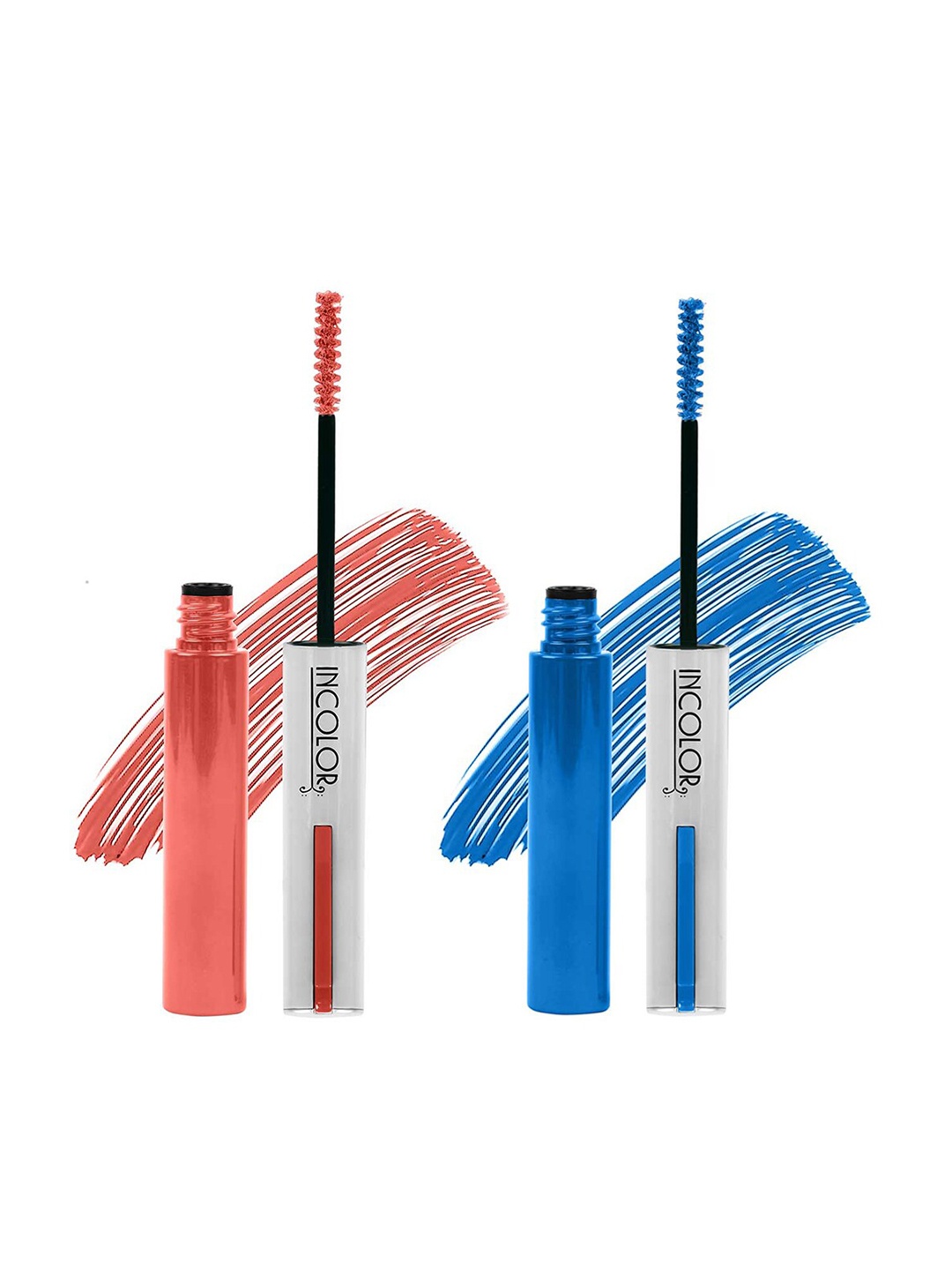 

INCOLOR Set of 2 Long Lasting Mascaras 6 ml Each - Blueberry Pop 03 & Orange Zest 04