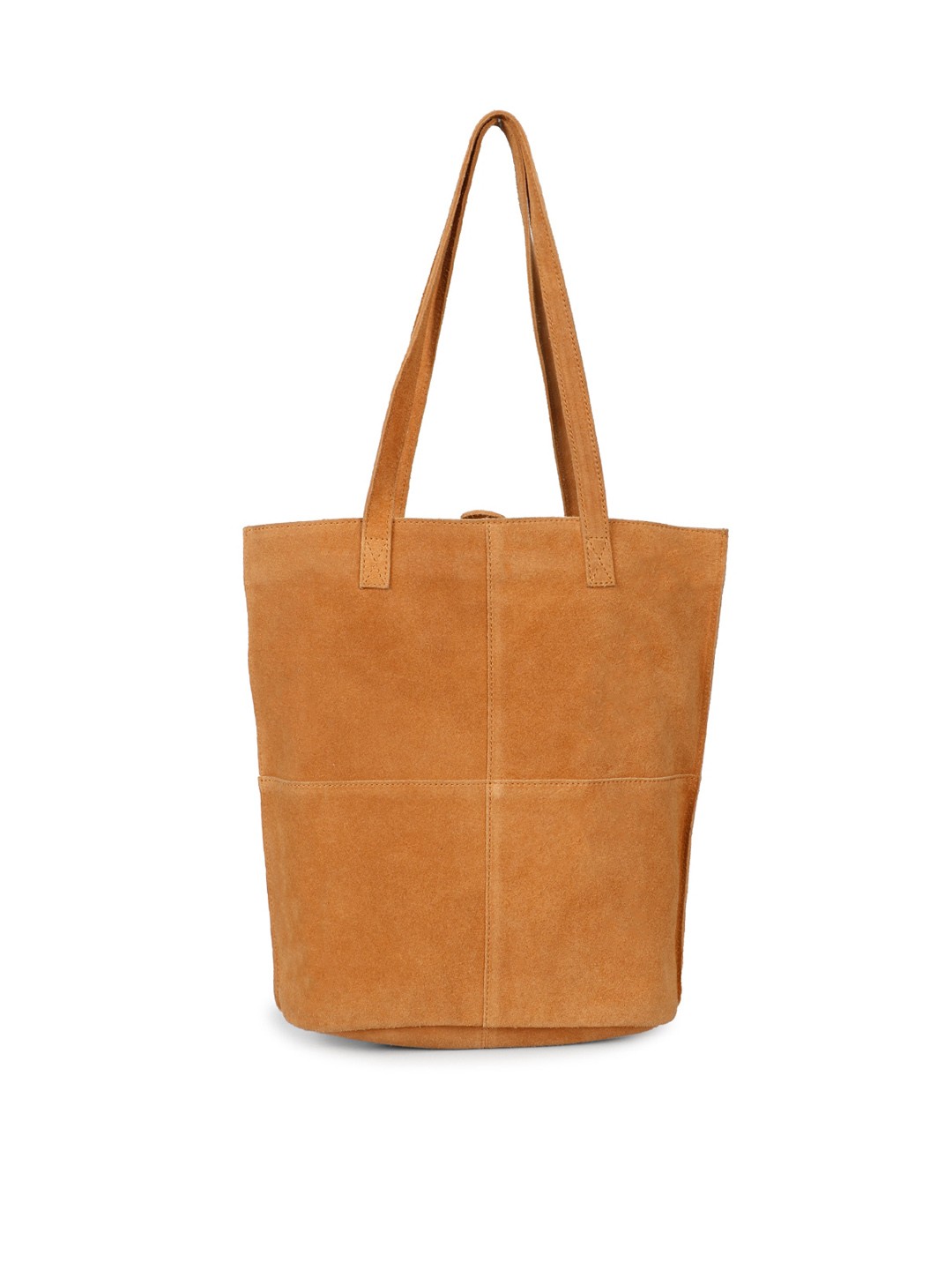 

Saint G Leather Shopper Shoulder Bag, Tan