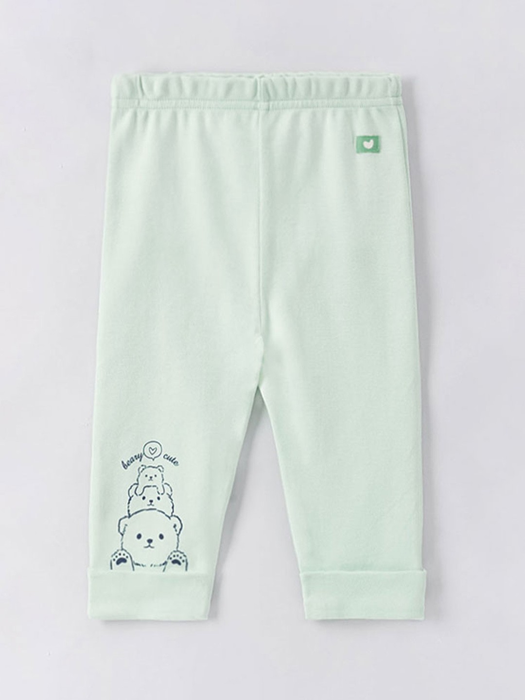 

Ed-a-Mamma Baby Infants Girls Printed Cotton Leggings, Green