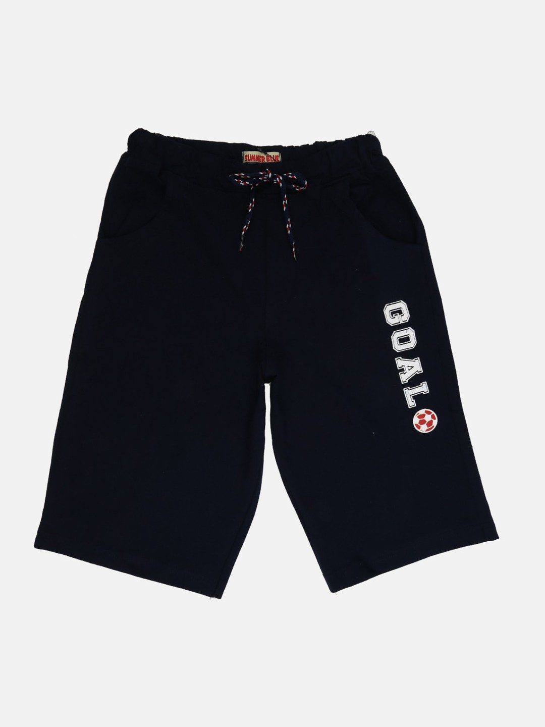 

V-Mart Boys Regular Fit Mid-Rise Cotton Shorts, Navy blue