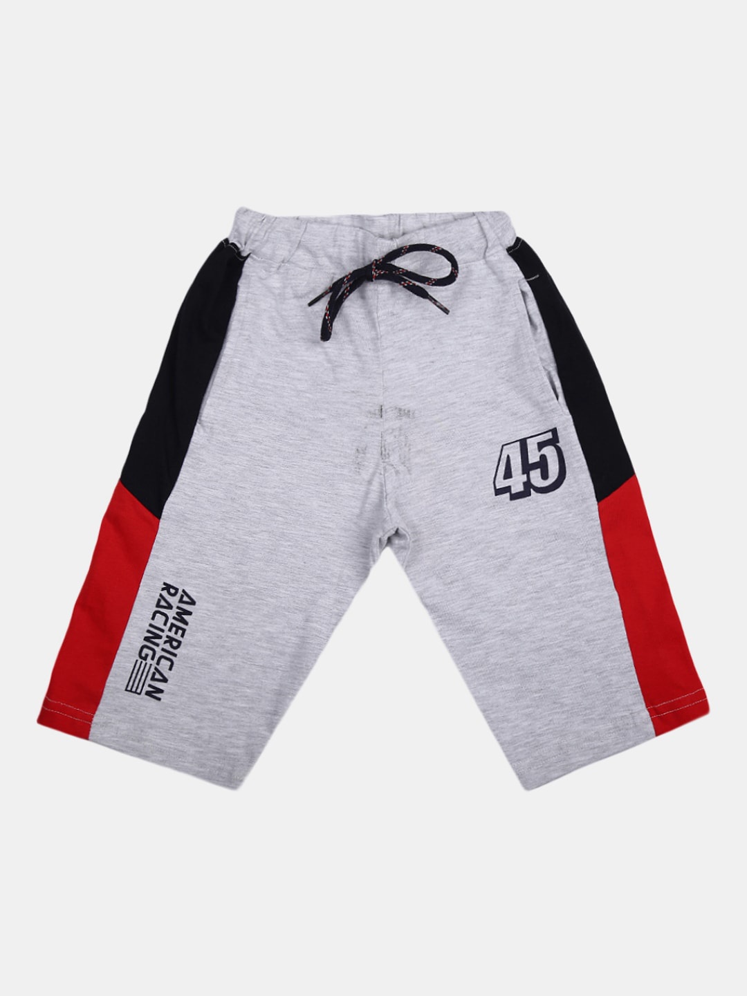 

V-Mart Boys Colourblocked Sports Shorts, Grey